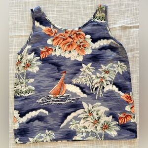 Women’s Tommy Bahama Hawaiian Tank top M tropical beach Festival Party cruise